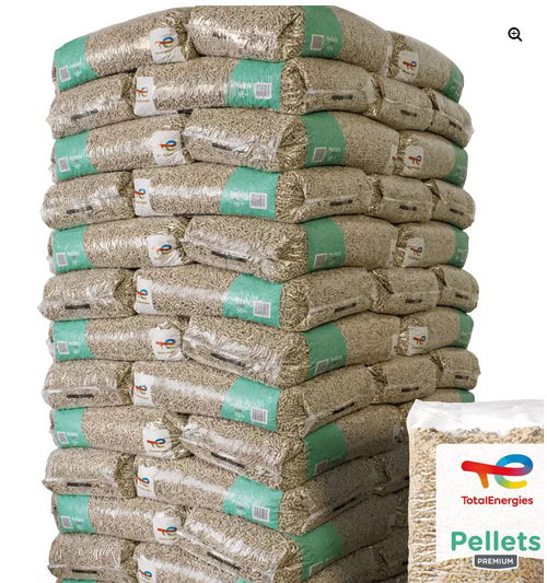 TotalEnergies Holzpellets Premium 6mm ENplusA1, 66 x 15kg Palette
