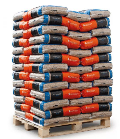 HEIZFUXX Holzpellets Blue 6mm ENplusA1, 65 x 15kg Palette
